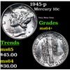 Image 1 : 1945-p Mercury Dime 10c Grades Choice+ Unc