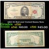 Image 1 : 1963 $5 Red seal United States Note Grades vf++