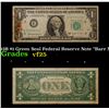 Image 1 : 1963B "Barr Note" $1 Green Seal Federal Reserve Note Grades vf+