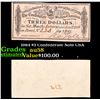 Image 1 : 1984 $3 Confederate Note CSA Grades Choice AU/BU Slider