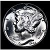 Image 2 : 1945-p Mercury Dime 10c Grades GEM+ Unc