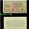 Image 1 : 1922 Germany 1,000 Mark Note P# 76E Grades vf++