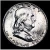 Image 2 : 1955-p Franklin Half Dollar 50c Grades Select Unc FBL