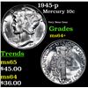 Image 1 : 1945-p Mercury Dime 10c Grades Choice+ Unc