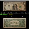 Image 1 : 1963B "Barr Note" $1 Green Seal Federal Reserve Note Grades vf+