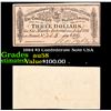 Image 1 : 1984 $3 Confederate Note CSA Grades Choice AU/BU Slider