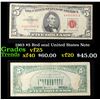 Image 1 : 1963 $5 Red seal United States Note Grades vf+