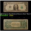 Image 1 : 1963B "Barr Note" $1 Green Seal Federal Reserve Note Grades vf+