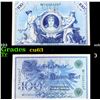 Image 1 : 1918-1922 (1908 Issue) Germany 100 Marks Banknote P# 34 Grades Select CU