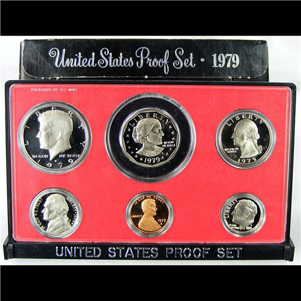 1979 United Stated Mint Proof Set 6 coins