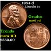 Image 1 : 1954-d Lincoln Cent 1c Grades GEM++ Unc RD