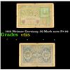 Image 1 : 1919 Weimar Germany 50 Mark note P# 66 Grades vf+