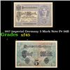 Image 1 : 1917 imperial Germany 5 Mark Note P# 56B Grades xf+