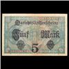 Image 3 : 1917 imperial Germany 5 Mark Note P# 56B Grades xf+