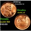 Image 1 : 1944-p Lincoln Cent 1c Grades GEM+ Unc RD