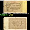 Image 1 : 1937 Germany 1 Rentenmark Note P# 173B Grades vf++