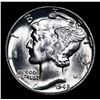 Image 2 : 1945-p Mercury Dime 10c Grades GEM+ Unc