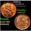 Image 1 : 1945-p Lincoln Cent 1c Grades GEM++ Unc RD