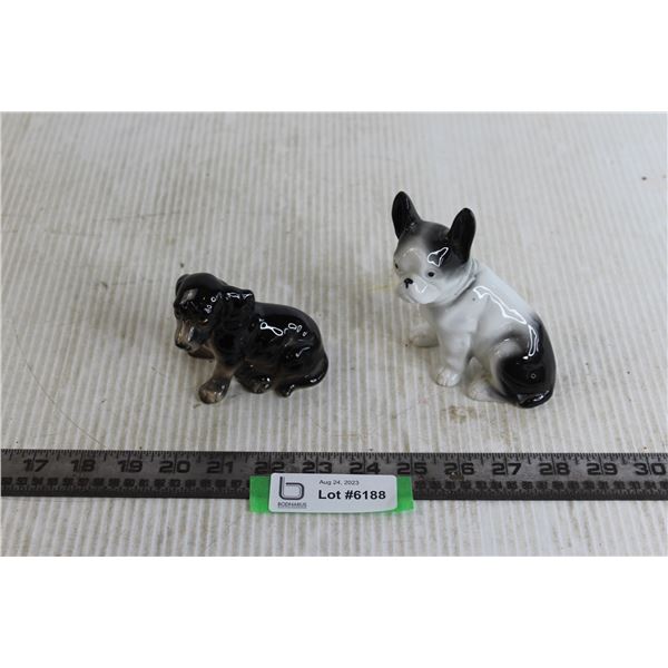 (2) Ceramic Dog Figures