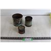 Image 1 : (3) Tin Containers (Pure Honey, (2) Marshall Wells (Both Full)