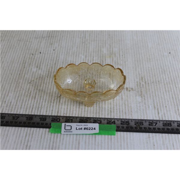 Flora Gold Candy Dish