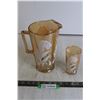 Image 1 : Creamsicle Glass with Pitcher