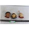 Image 1 : (3) Bossons Head Wall Decorations