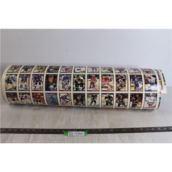 *Bazooka Bubble Gum Hockey Card Sheets with Box