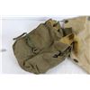 Image 2 : WWII US Army Gas Mask Bag + Extra Bag