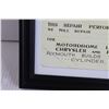 Image 3 : Copy of Autobody Service Card in Frame - 12 1/2" x 10"