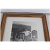 Image 2 : Vintage Black and White Farm Photograph in Frame - 9 1/2" x 11 1/2"