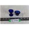 Image 1 : (2x Bid Price) Cobalt Blue Eye Cups