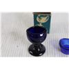 Image 2 : (2x Bid Price) Cobalt Blue Eye Cups