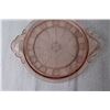 Image 2 : Pink Depression Glass Cake Stand