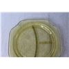 Image 3 : Yellow Depression Glass Divided Tray