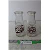 Image 1 : (2) Co Op Glass Milk Bottles