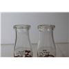 Image 3 : (2) Co Op Glass Milk Bottles