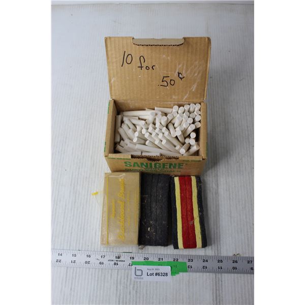 Box of White Chalk, Chalk Board Erasers