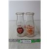 Image 1 : (2) Glass Milk Bottles - Johnstone, Palm