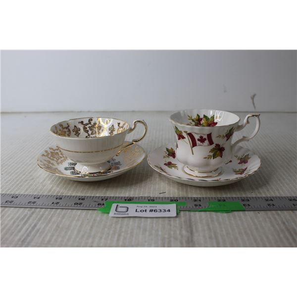 (2) Tea Cups and Saucers - Paragon, Royal Albert