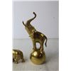 Image 2 : (2) Brass Elephants