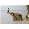 Image 3 : (2) Brass Elephants