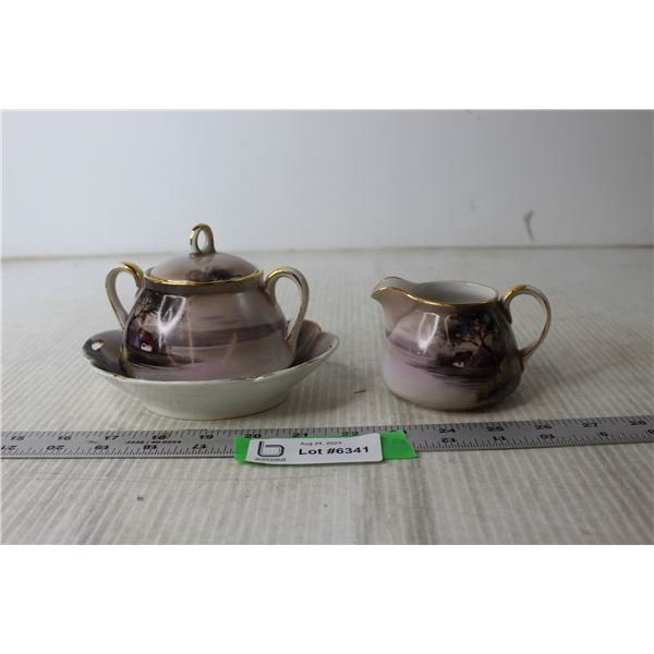 Noritake Sugar and Creamer Set - Made in Japan