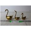 Image 1 : (3) Brass Birds