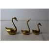 Image 4 : (3) Brass Birds