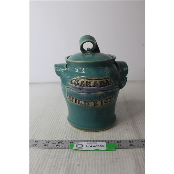 Ceramic Wild Rice Container