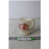 Image 1 : Fire King Davy Crockett Milk Glass Mug (White and Red)