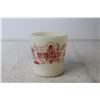Image 3 : Fire King Davy Crockett Milk Glass Mug (White and Red)