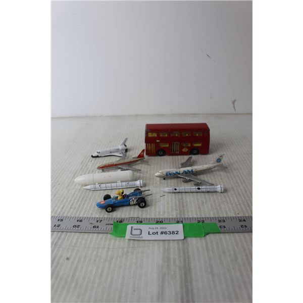 Miniature Airplanes and Bus