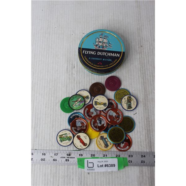 Flying Dutchman Tin and Jello Coins